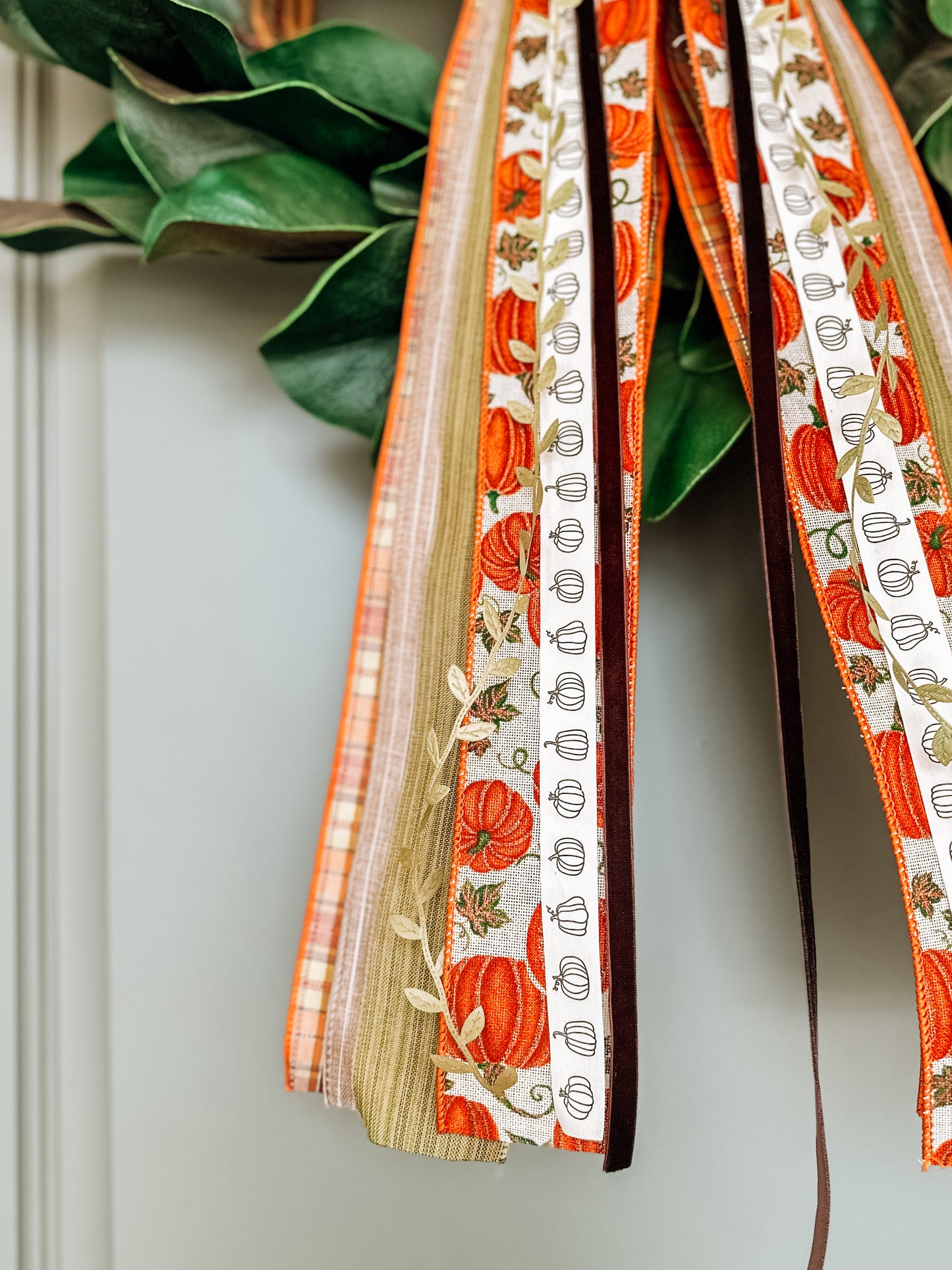 Pumpkin Spice 27" Wreath Ribbon Bundle